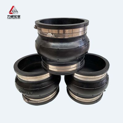 NBR Clamp Type Rubber Joint With Noise Reduction And Excellent Sealing Performance การต่อสานยางประเภท NBR แบบคล็องค์ แบบ NBR มีการลดเสียงและมีประสิทธิภาพในการปิดดี