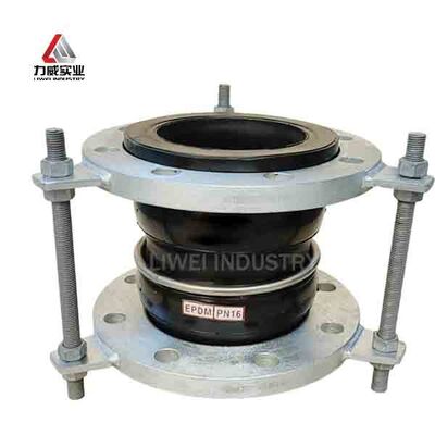 วัสดุร่างกาย EPDM สายต่อยางยืดหยุ่นกลมสองแบบ ออกแบบด้วยปลายขอบที่ให้ความมั่นคงในการปิดและความยืดหยุ่นในระบบขนส่งของเหลว