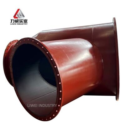 ท่อบรรจุยางทนทานการกัดกร่อน Neoprene EPDM Nitrile Lining Anti Aging สําหรับท่อขุดเหมืองเคมี