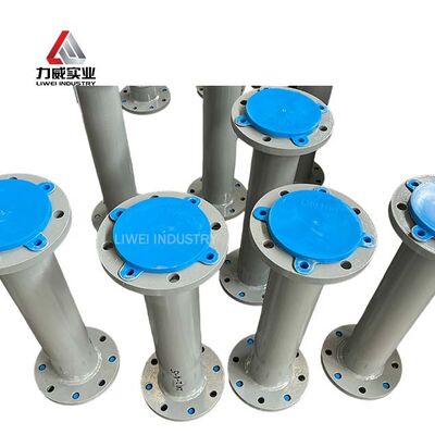 ASTM Standard Flange Connection Rubber Lined Pipe DN25-DN2000 ANSI รองรับการเก่าอุตสาหกรรม