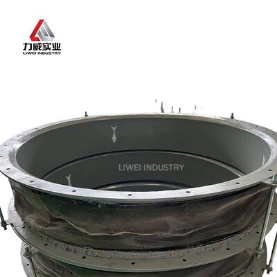 Round Flexible Non Metal Fabric Compensator For Air Duct Fan Connection Soft Joint
